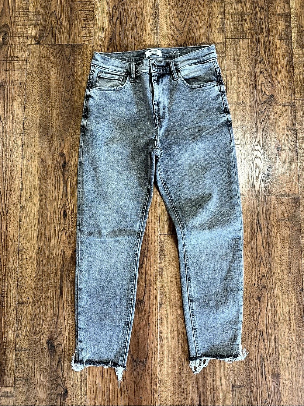 KENSIE Jeans Vintage Luxe High Rise Skinny Slim Fit Light Wash Gray 5-Pocket